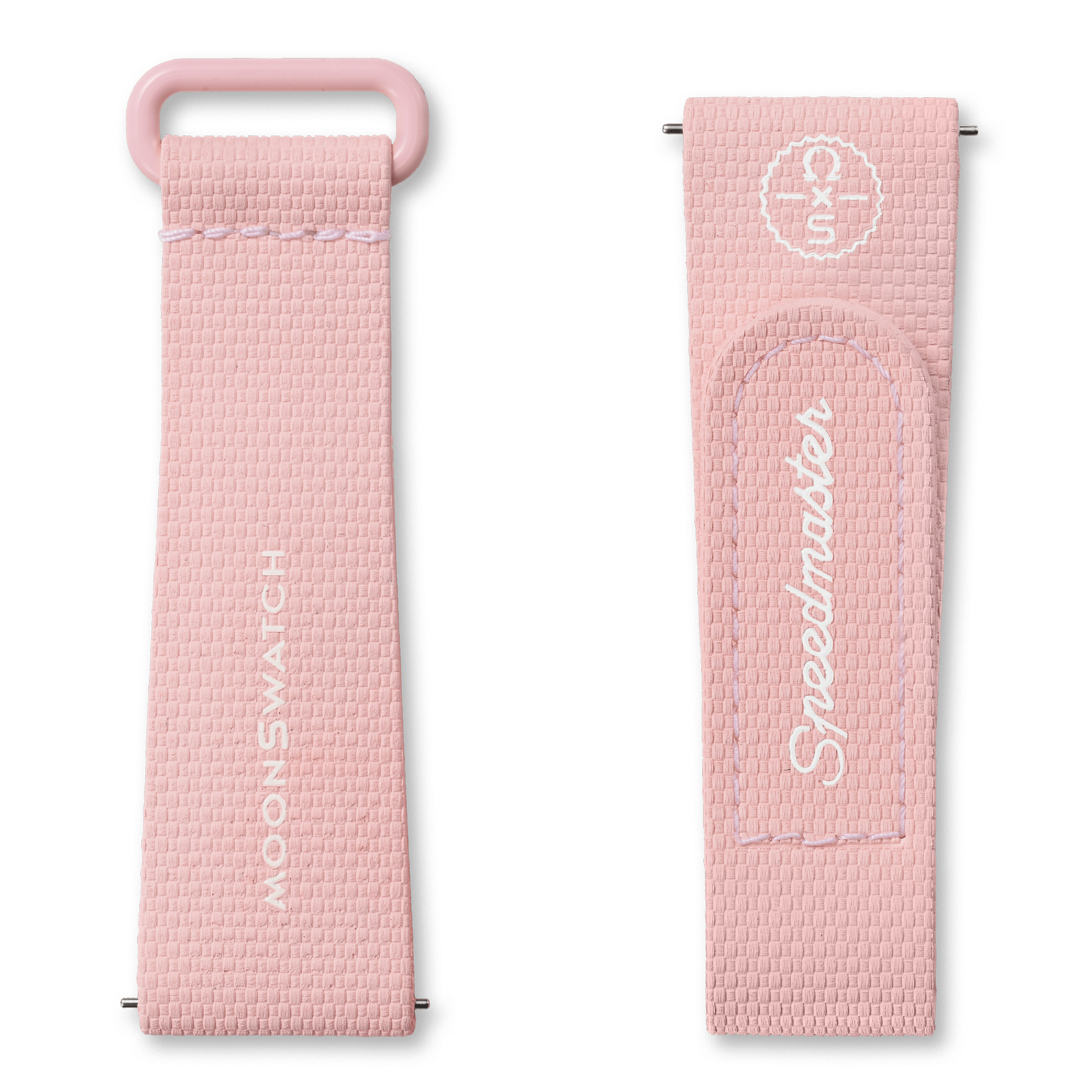 MOONSWATCH橡胶表带 粉/白,BIOCERAMIC MOONSWATCH,￥340