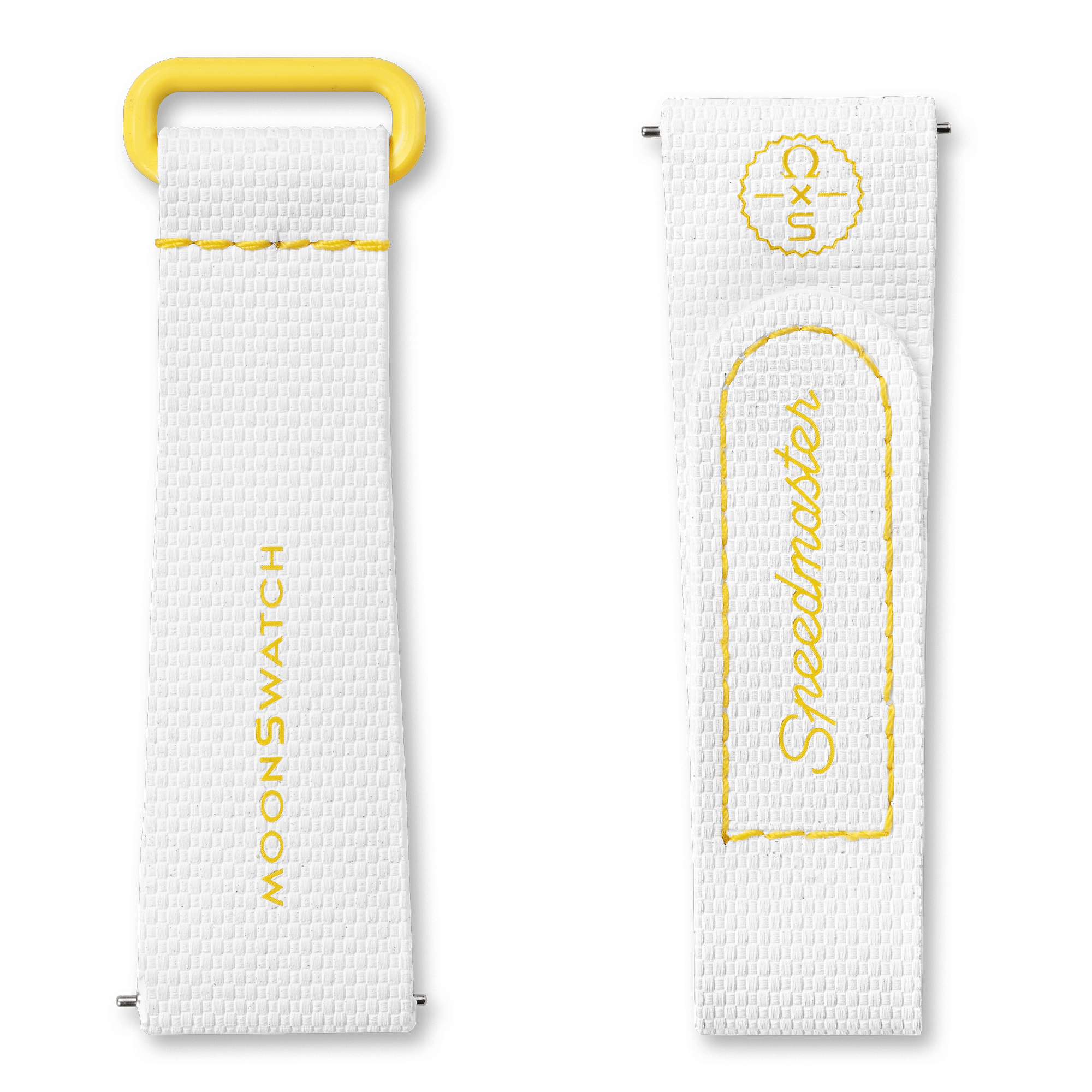 MOONSWATCH橡胶表带 白/黄,BIOCERAMIC MOONSWATCH,￥340