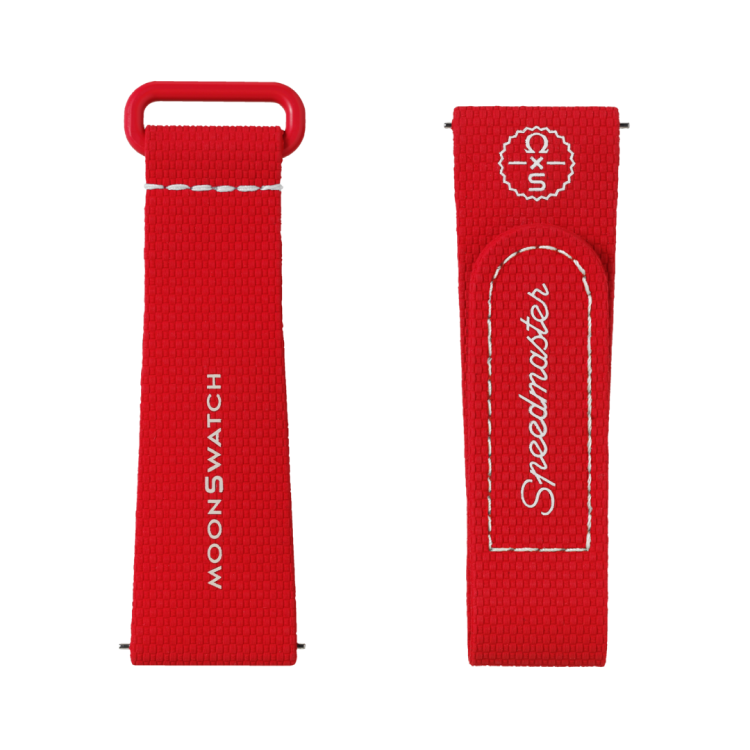 MOONSWATCH橡胶表带 红/白,undefined,340.00
